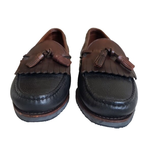 Allen Edmonds Loafers Men’s Size 11 D Nashua Tassel Brown Black Pebble Leather main image 8